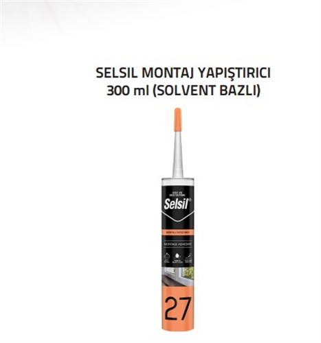 MONTAJ YAPIŞTIRICI KREM SOLVENT BAZLI - SELSİL (300ml) (K-25)
